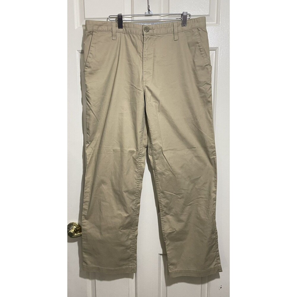 DOCKERS Individual Fit Men Flat Front Classic Fit Size 34x30 Khakis Chinos Pants